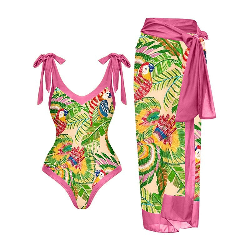 Women's Strappy One-piece Swimsuit Suit