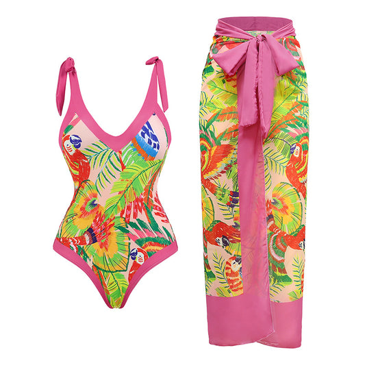 Women's Strappy One-piece Swimsuit Suit